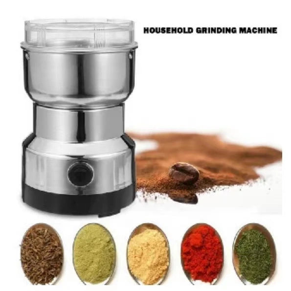 Moedor elétrico de café e grãos, de aço inoxidável