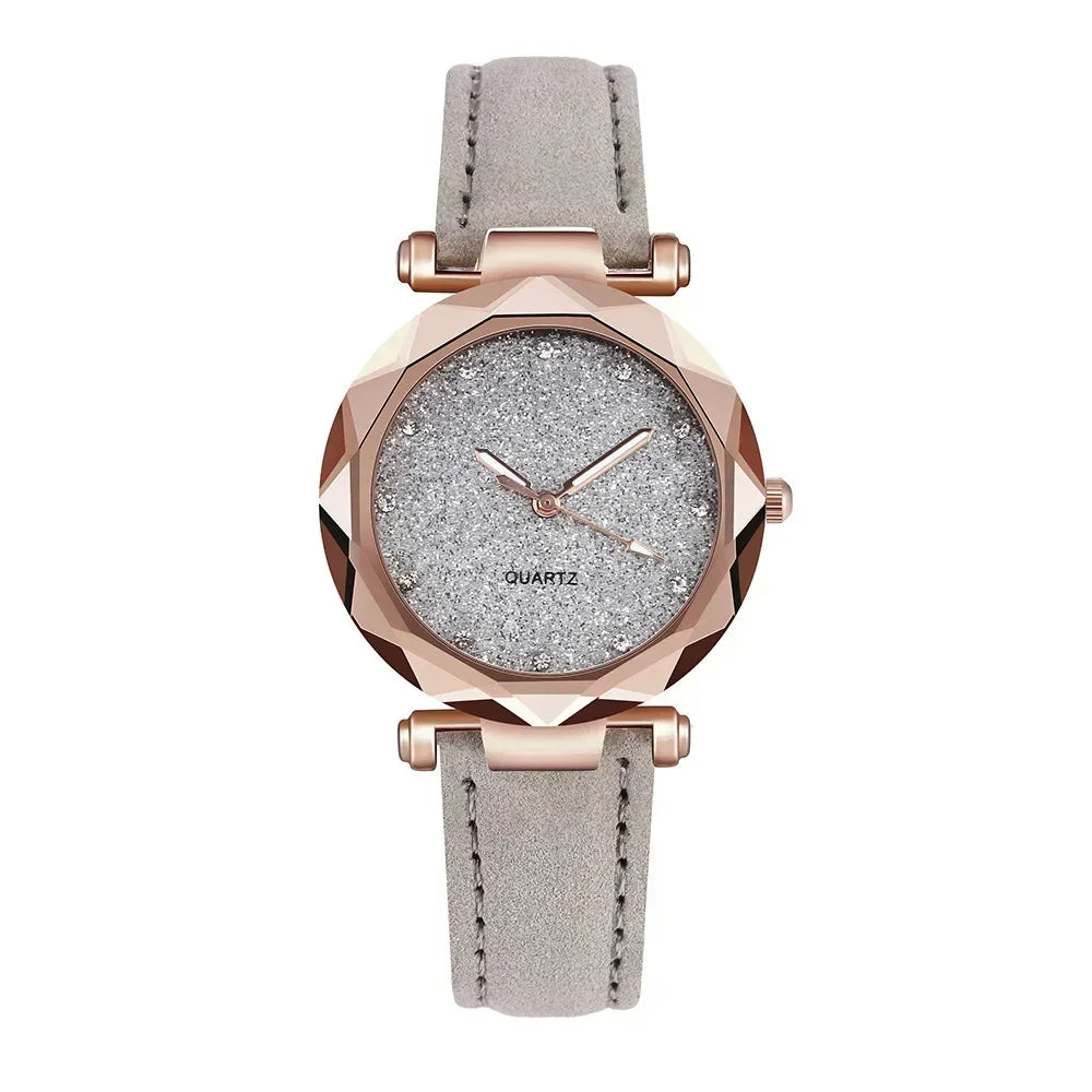 Relógio de Pulso de Luxo com Strass para Mulheres