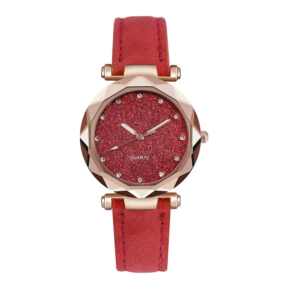 Relógio de Pulso de Luxo com Strass para Mulheres