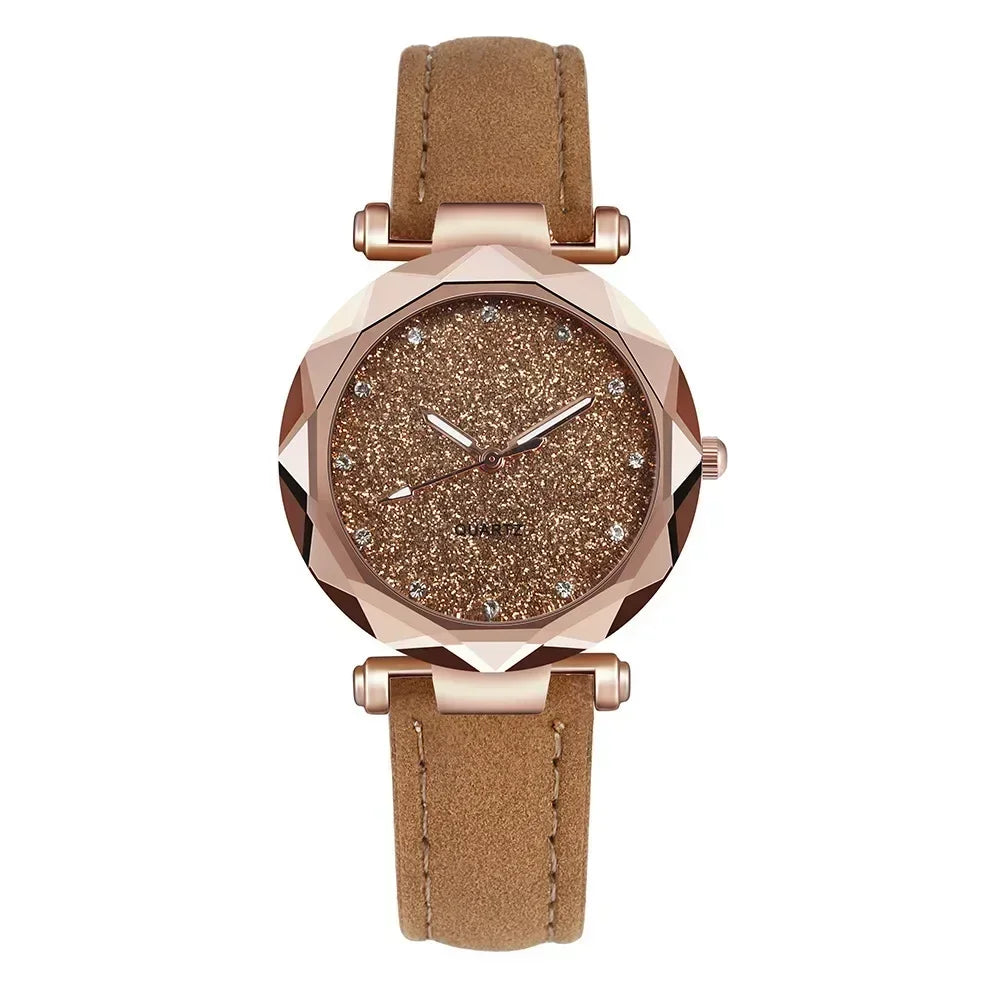 Relógio de Pulso de Luxo com Strass para Mulheres
