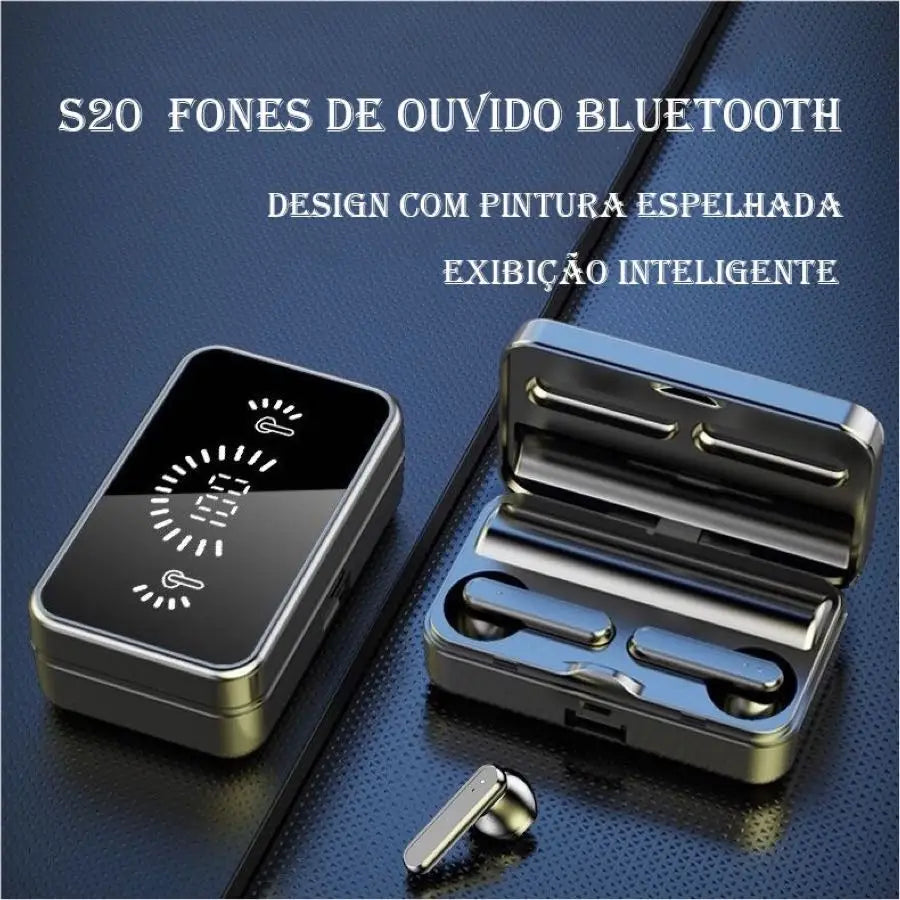 Fone Bluetooth S20 TWS Com Microfone