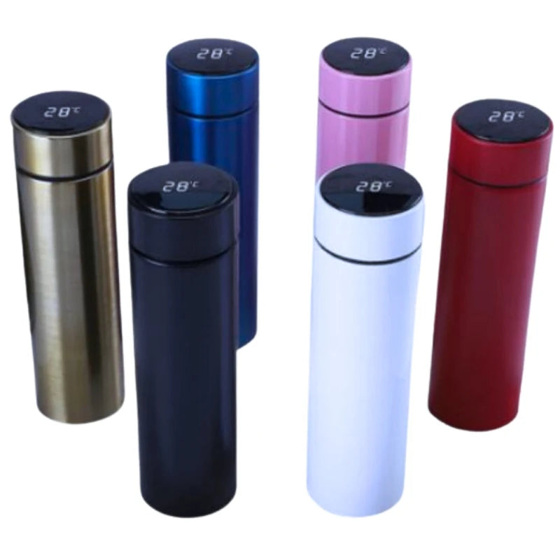 Garrafa Térmica Inteligente Inox, com Sensor De Temperatura Digital