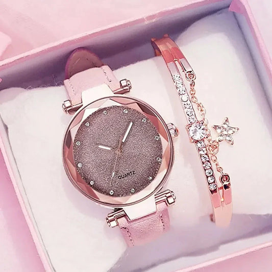 Relógio de Pulso de Luxo com Strass para Mulheres